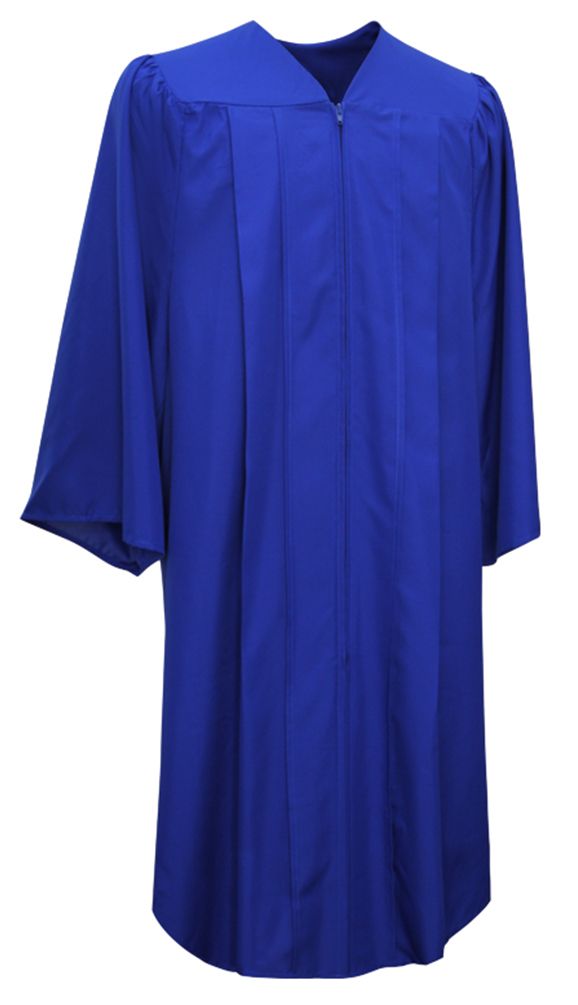 Matte Royal Blue Choir Robe - Church Choirs