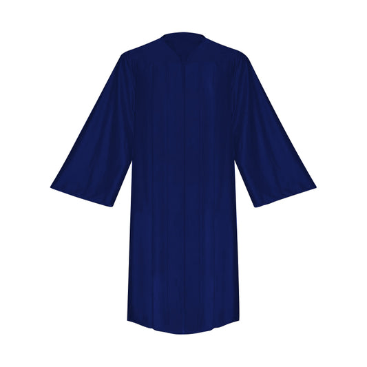 Shiny Navy Blue Choir Robe - Church Choirs