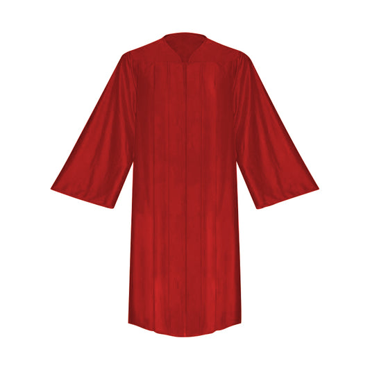 Shiny Red Choir Robe - Church Choirs