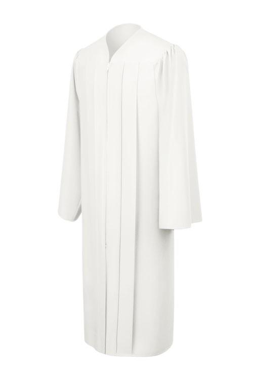 Matte White Choir Robe - Church Choirs