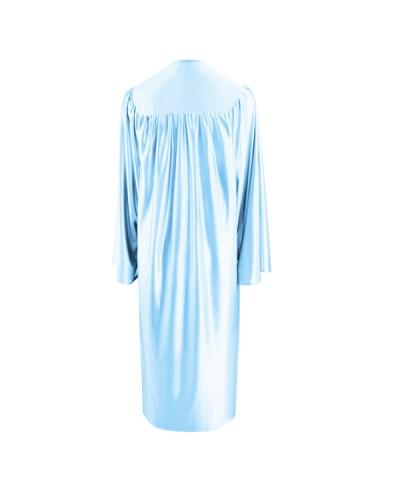 Shiny Light Blue Choir Robe - Church Choirs