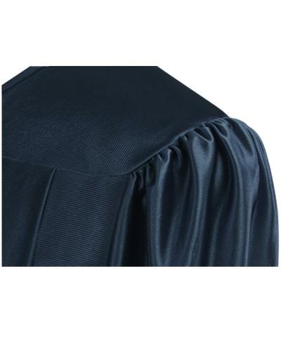 Shiny Navy Blue Choir Robe - Church Choirs