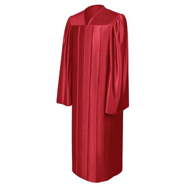 Shiny Red Choir Robe - Church Choirs