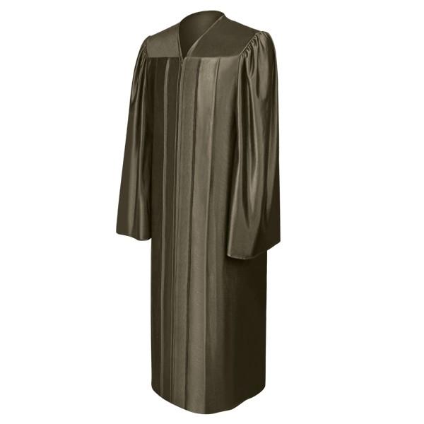 Shiny Brown Choir Robe - Church Choirs