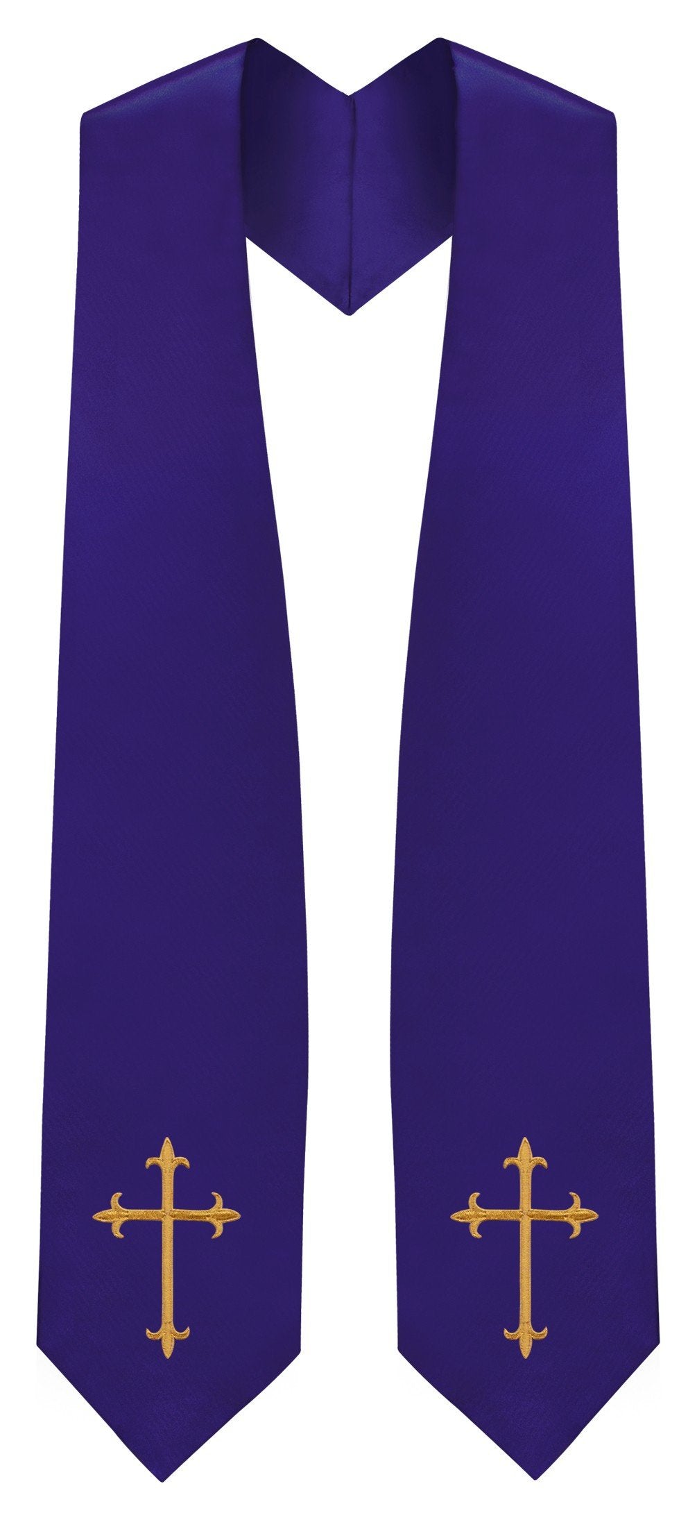 Purple Traditional Choir Stole - Church Choirs