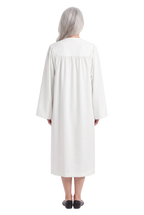 Matte White Choir Robe - Church Choirs