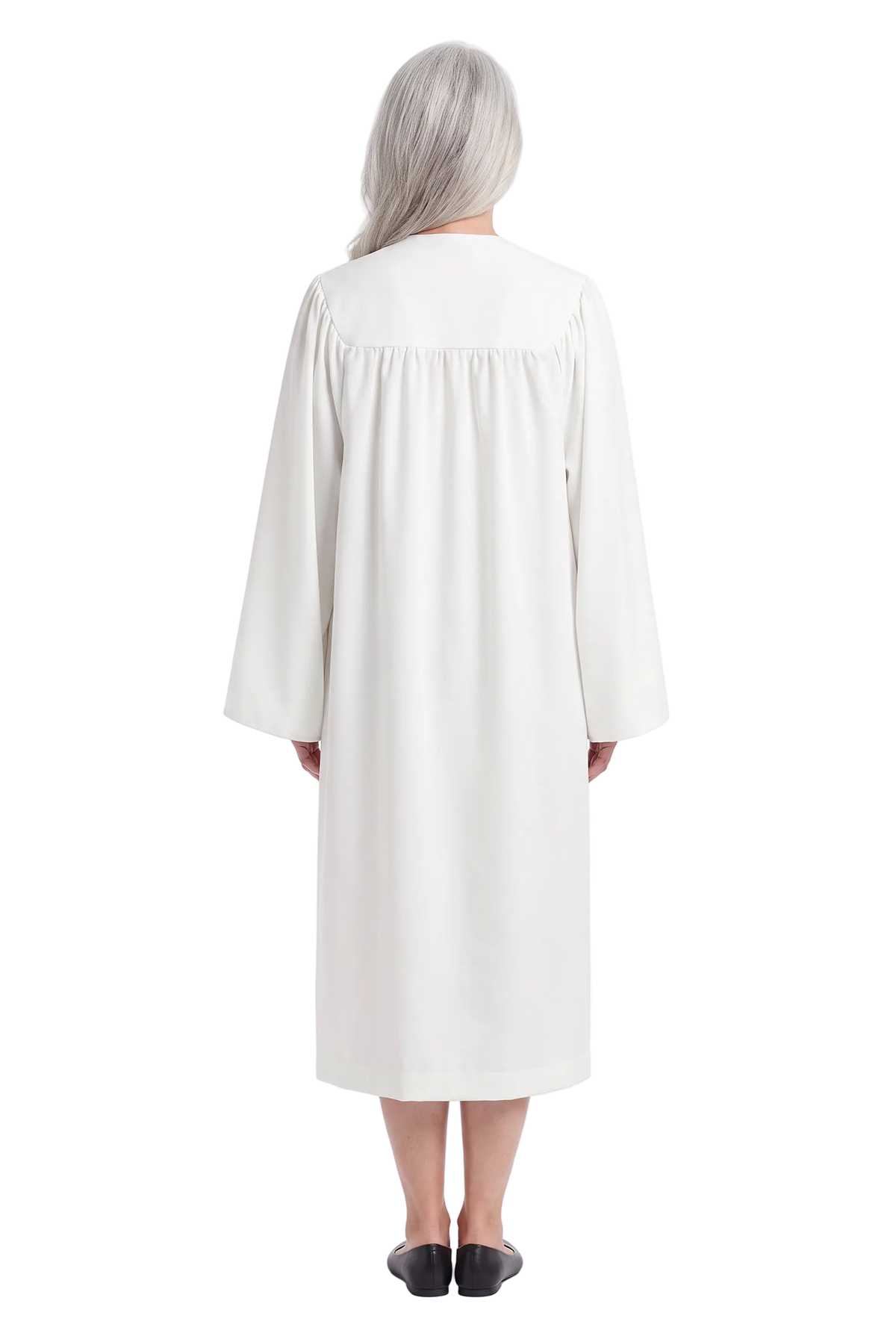Matte White Choir Robe - Church Choirs