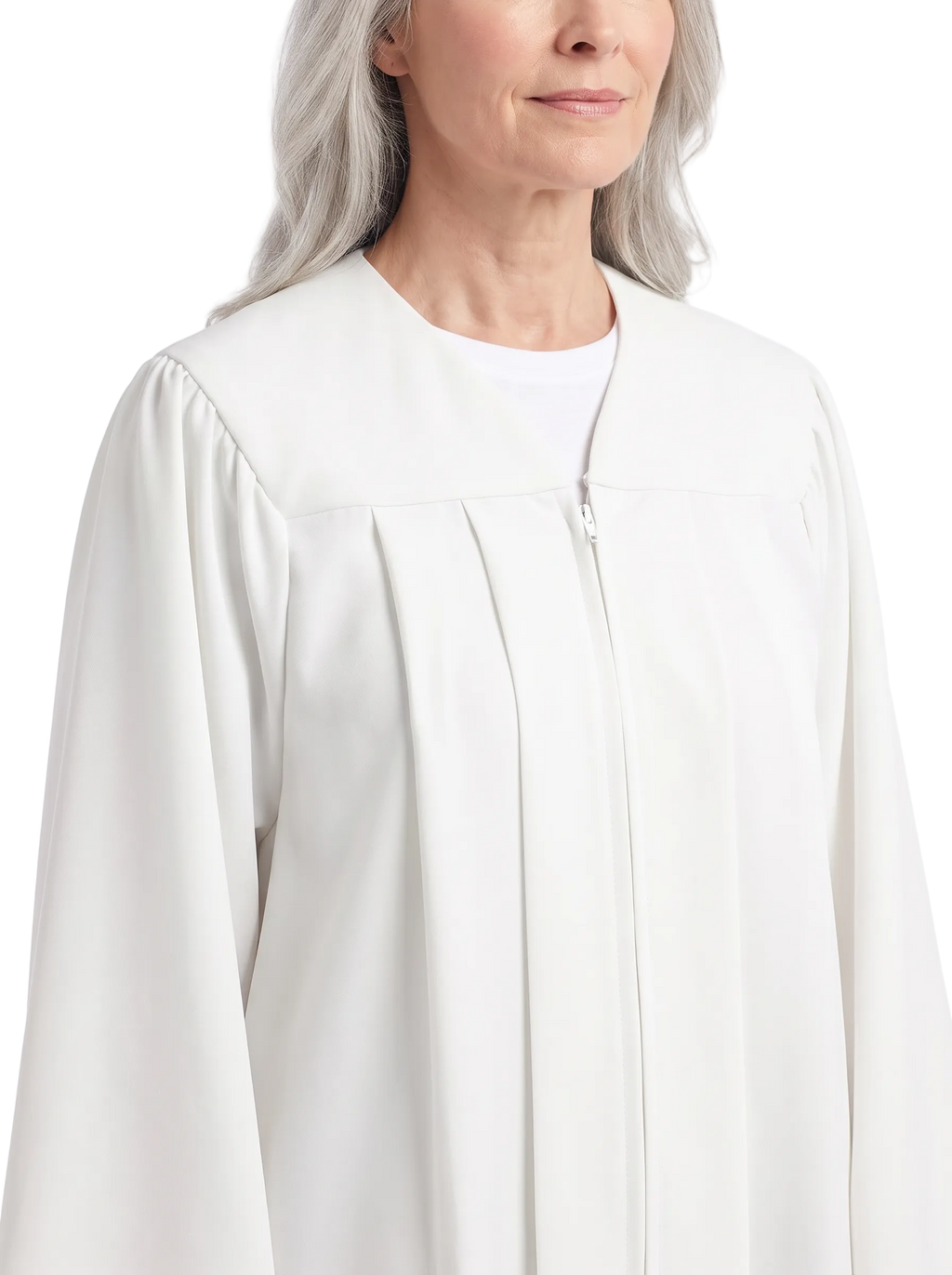 Matte White Choir Robe - Church Choirs