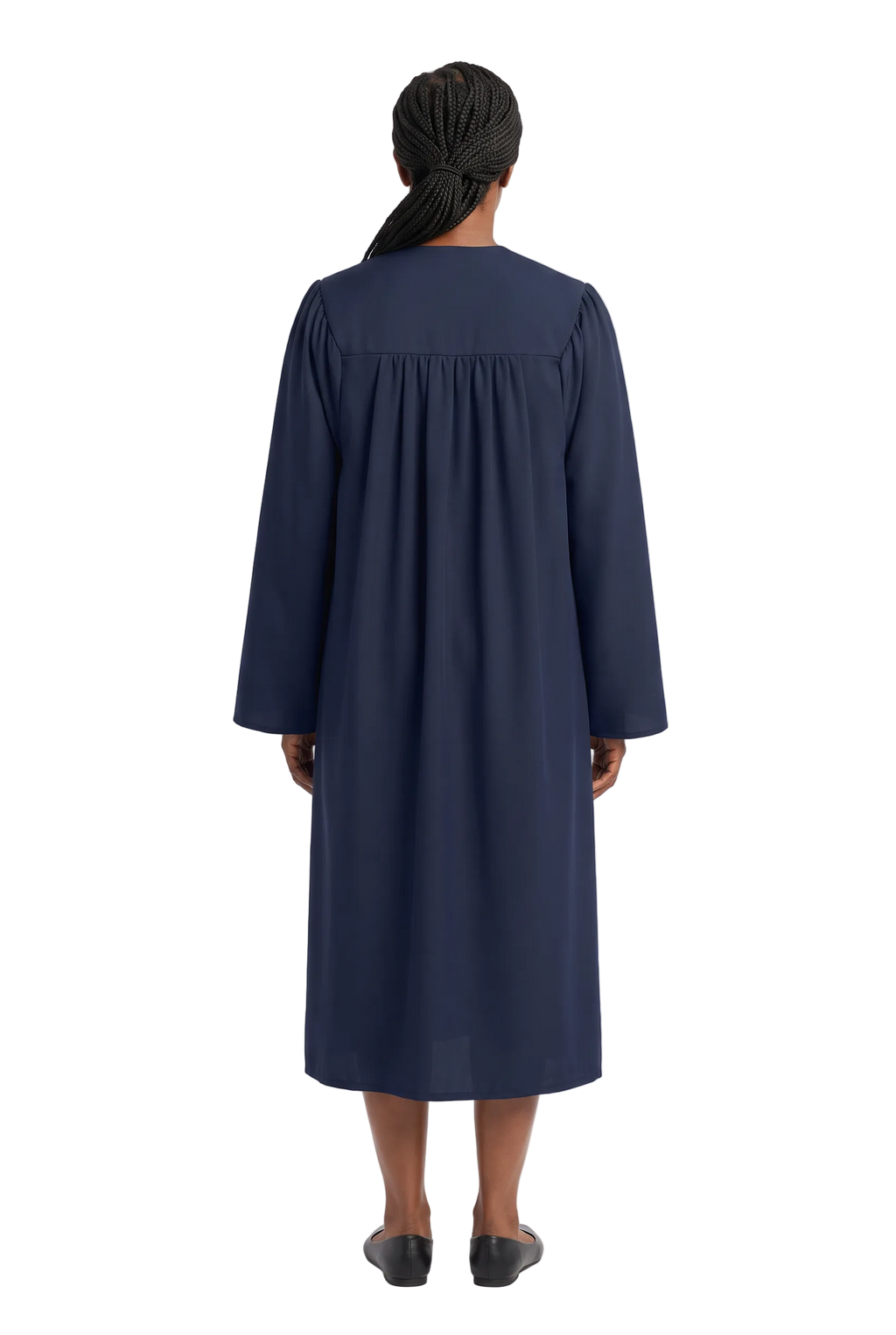 Matte Navy Blue Choir Robe - Church Choirs