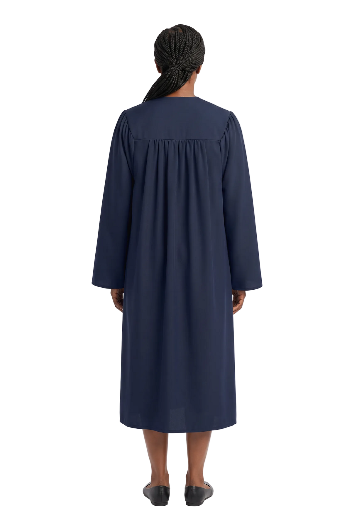 Matte Navy Blue Choir Robe - Church Choirs