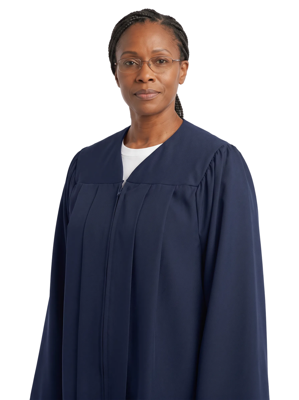 Matte Navy Blue Choir Robe - Church Choirs