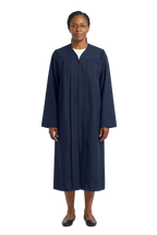 Matte Navy Blue Choir Robe - Church Choirs