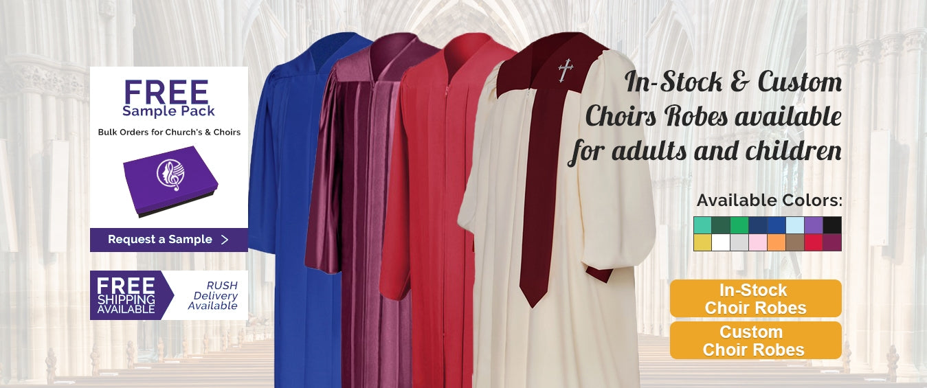 Lightweight Choir Robes - School Church Choir Robes