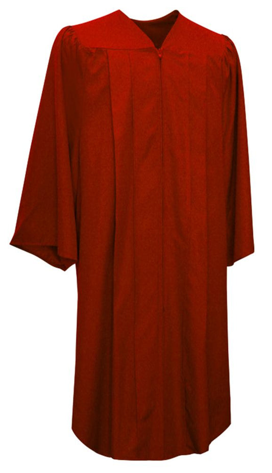Matte Red Choir Robe - Church Choirs