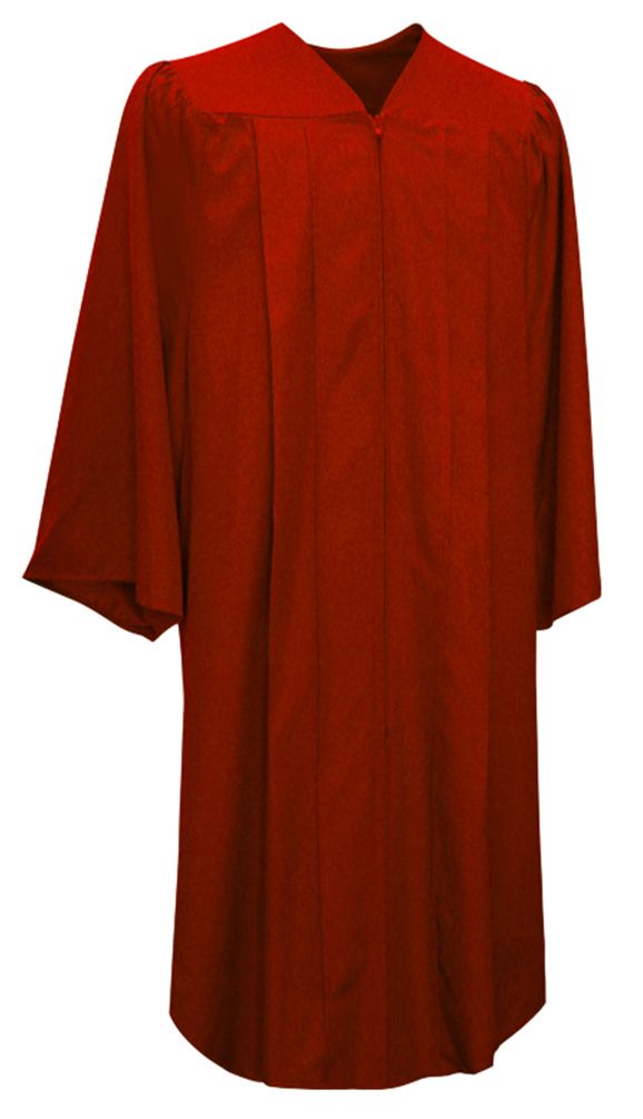 Matte Red Choir Robe - Church Choirs
