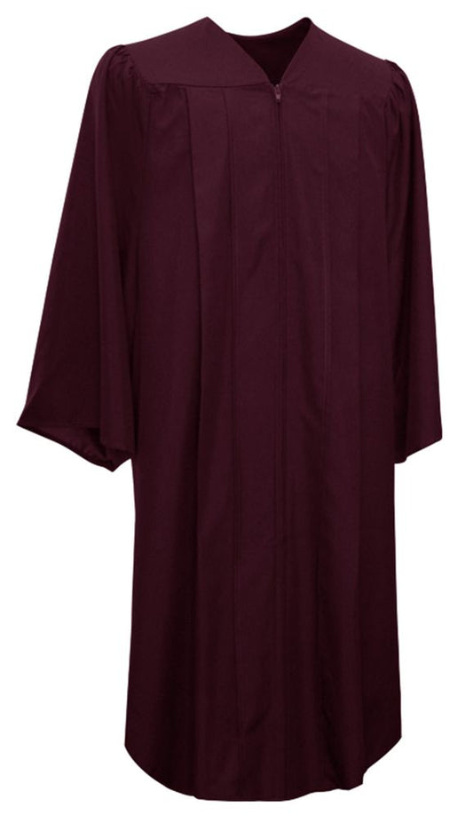 Matte Maroon Choir Robe - Church Choirs