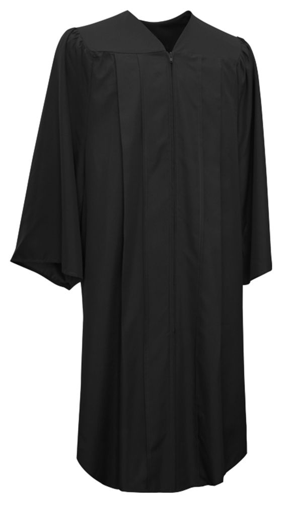 Matte Black Choir Robe - Church Choirs