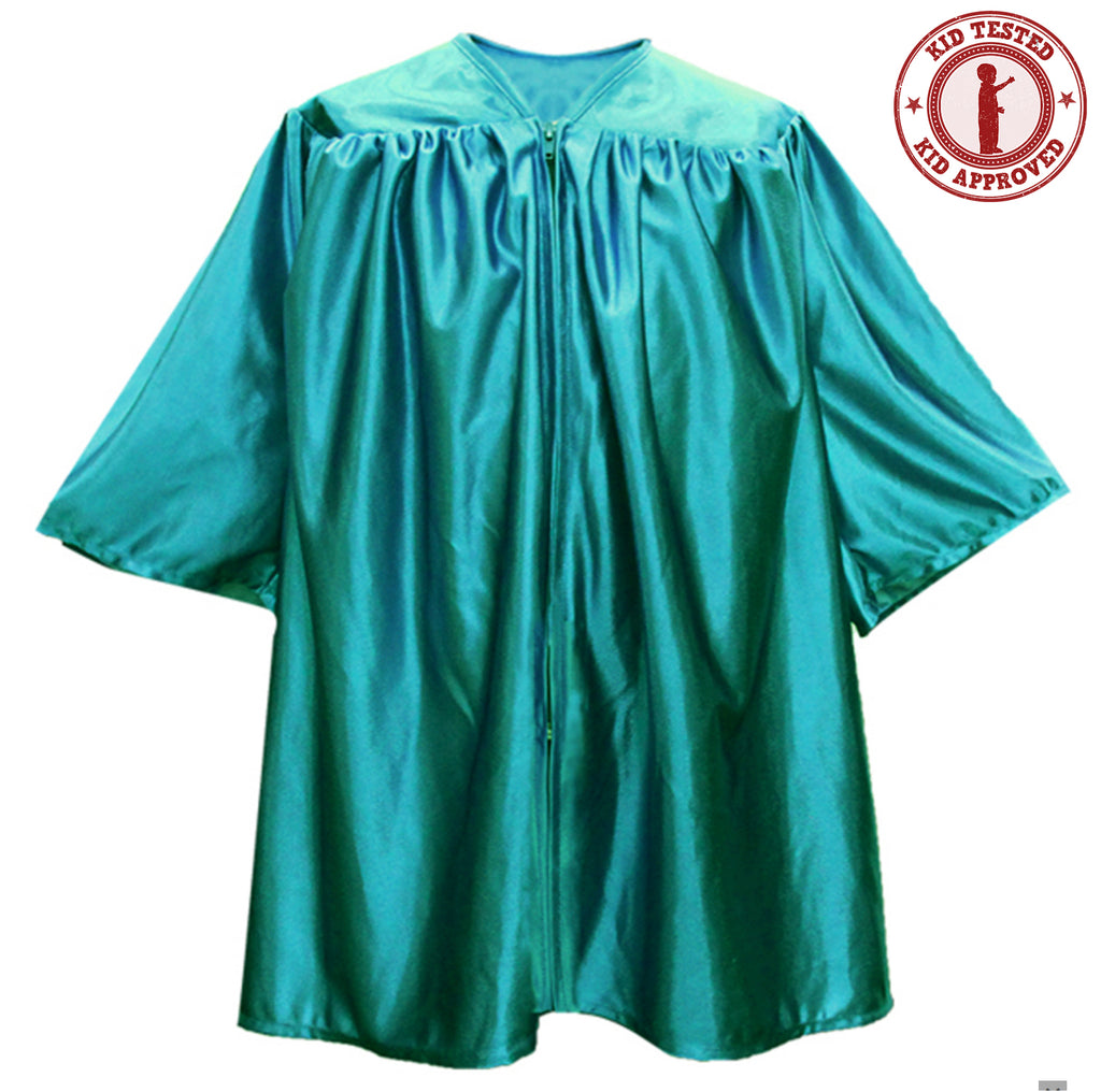 Green Church Robe Child's Shiny Emerald Green Choir Robe – Church Choirs