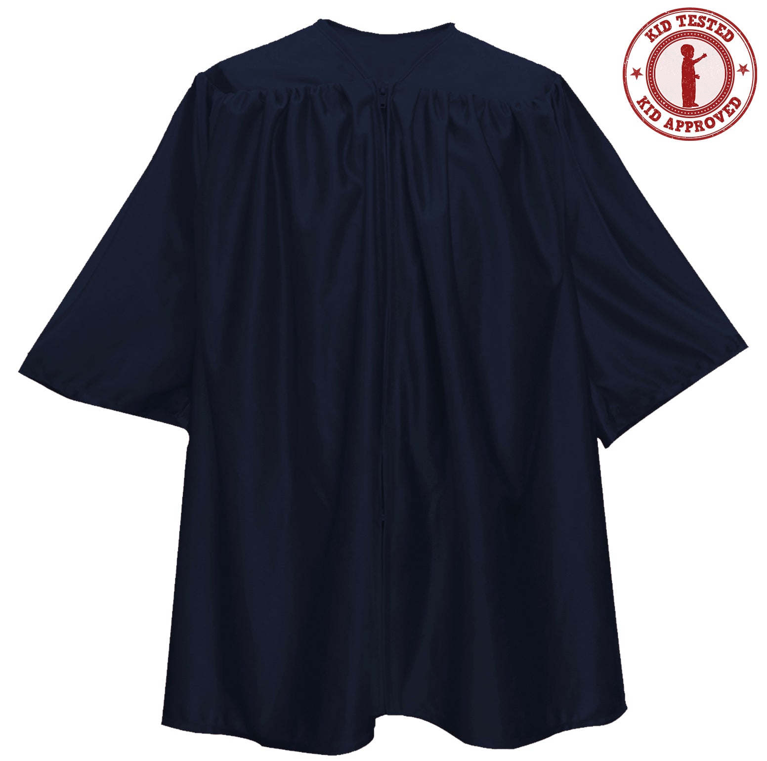 Council Robe Blue Child's Shiny Navy Blue Choir Robe – Church Choirs