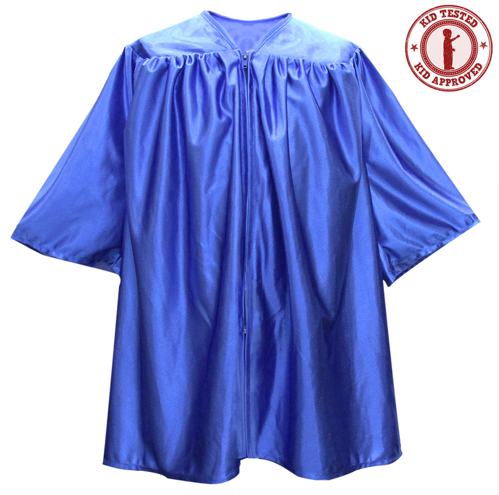 Council Robe Blue Child's Shiny Royal Blue Choir Robe – Church Choirs