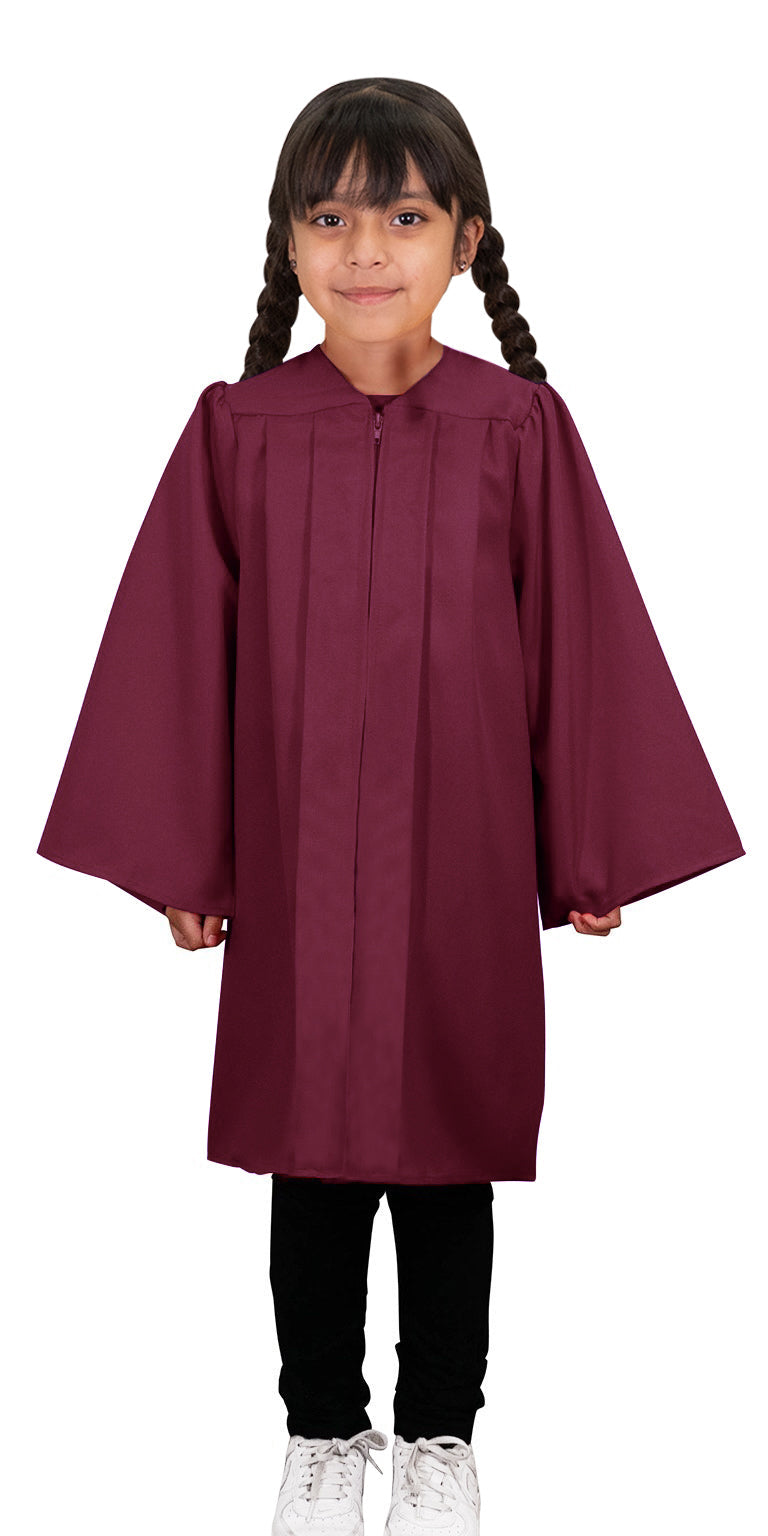 Child's Matte Maroon Choir Robe - Church Choirs