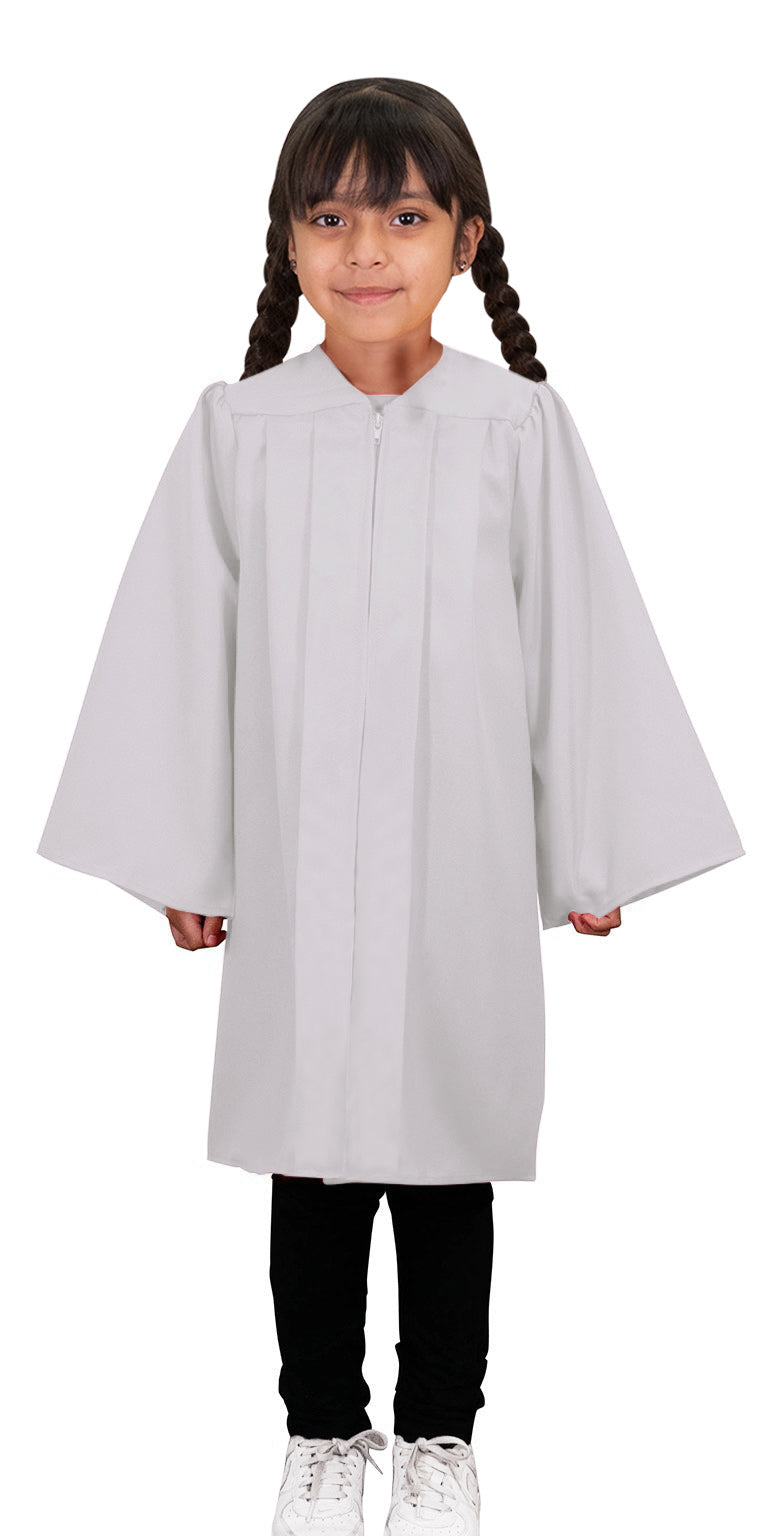 Child's Matte White Choir Robe - Church Choirs