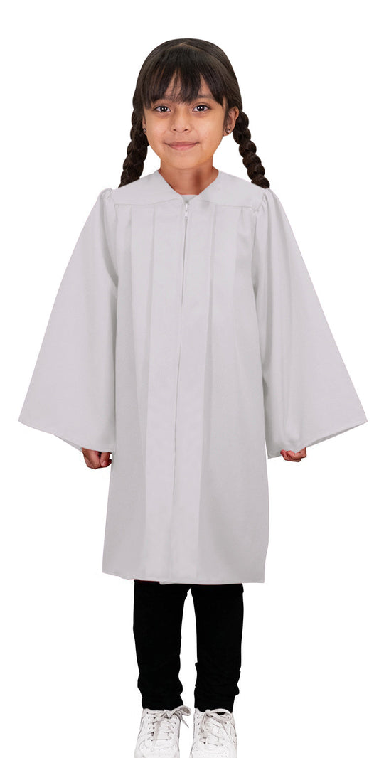 Child's Matte White Choir Robe - Church Choirs
