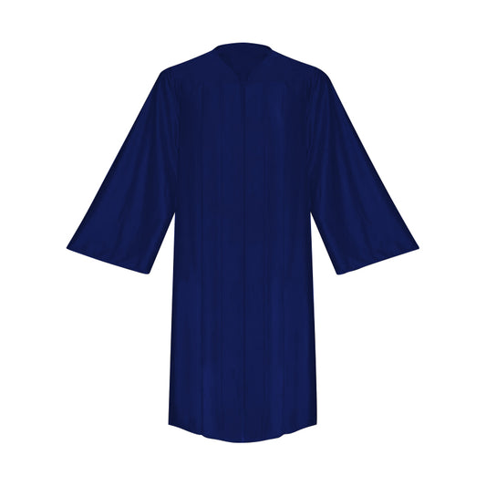 Shiny Navy Blue Choir Robe - Church Choirs