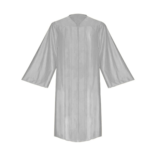 Shiny Silver Choir Robe - Church Choirs