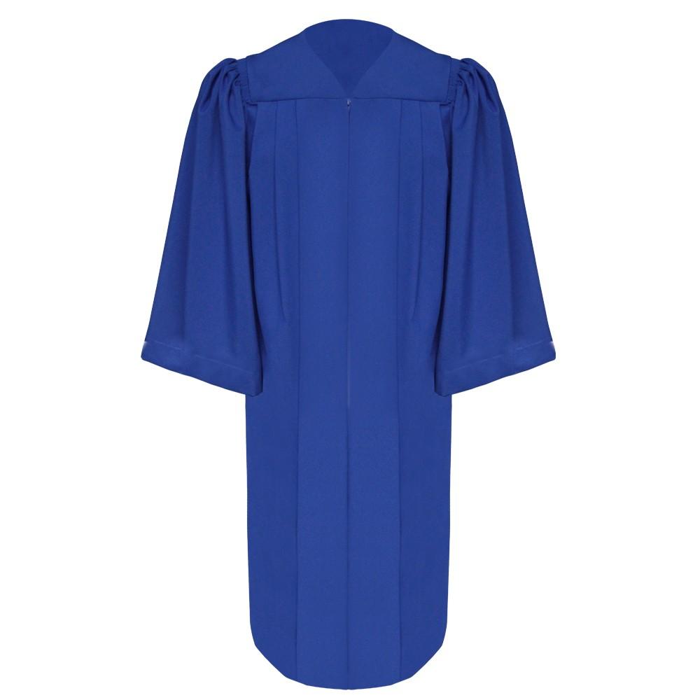 Deluxe Royal Blue Choir Robe - Church Choirs
