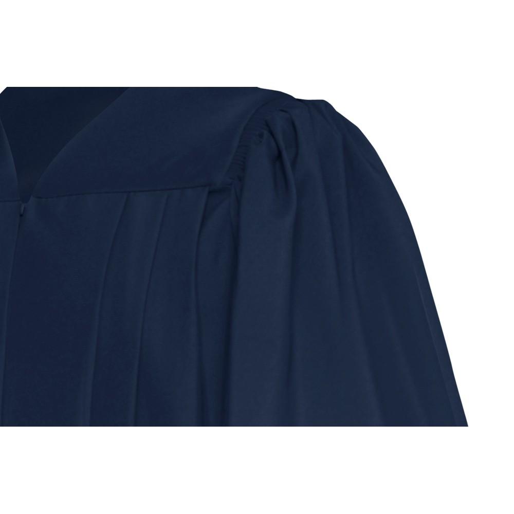 Deluxe Navy Blue Choir Robe - Church Choirs