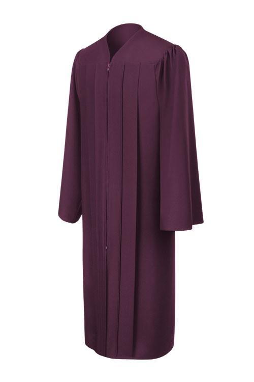 Matte Maroon Choir Robe - Church Choirs