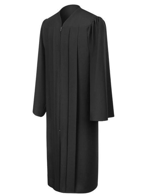 Matte Black Choir Robe - Church Choirs