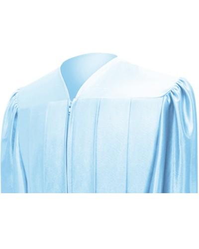 Shiny Light Blue Choir Robe - Church Choirs