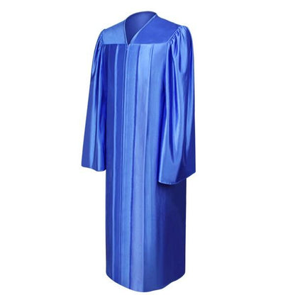 Shiny Royal Blue Choir Robe - Church Choirs