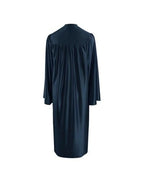 Shiny Navy Blue Choir Robe - Church Choirs
