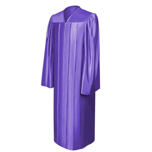 Shiny Purple Choir Robe - Church Choirs