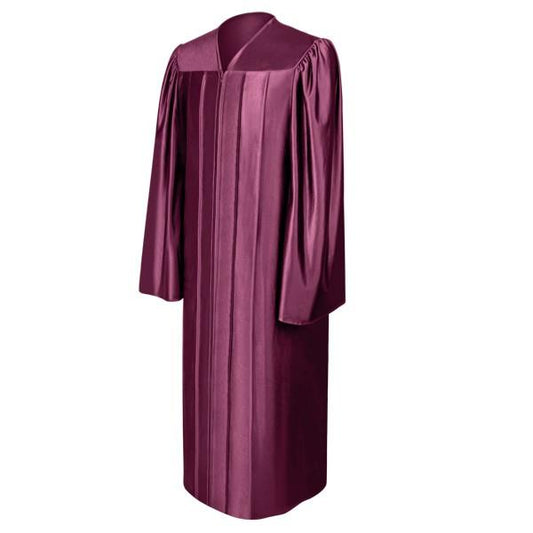 Shiny Maroon Choir Robe - Church Choirs