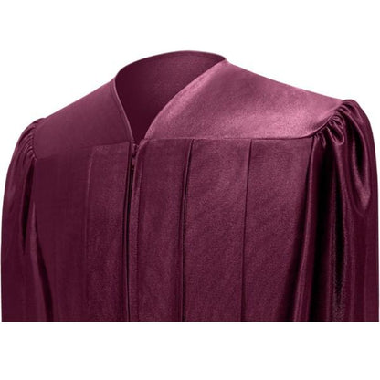 Shiny Maroon Choir Robe - Church Choirs