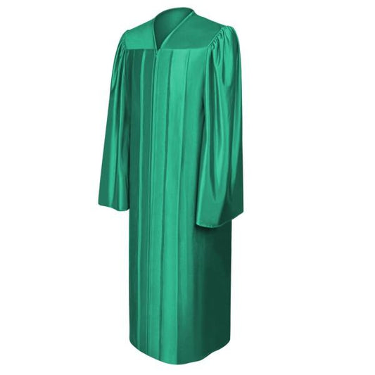 Shiny Emerald Green Choir Robe - Church Choirs