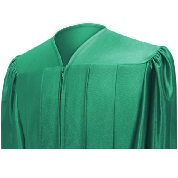 Shiny Emerald Green Choir Robe - Church Choirs
