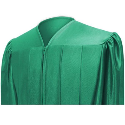 Shiny Emerald Green Choir Robe - Church Choirs