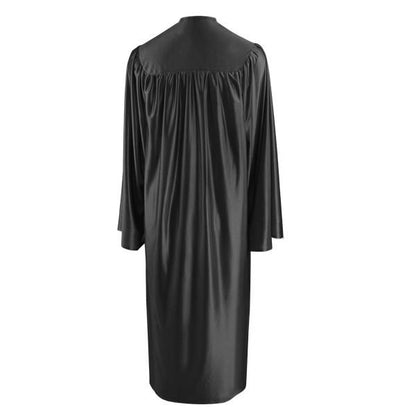 Shiny Black Choir Robe - Church Choirs