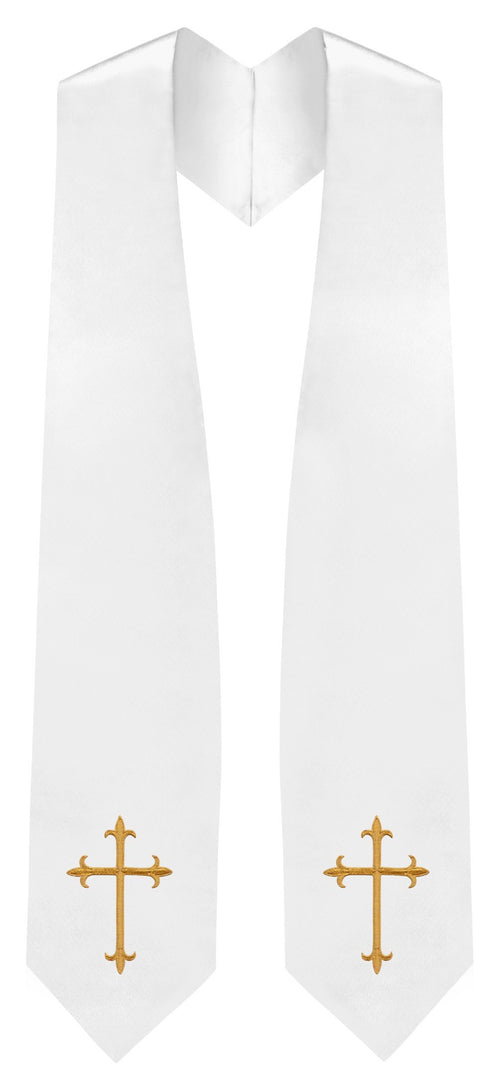 White Traditional Choir Stole