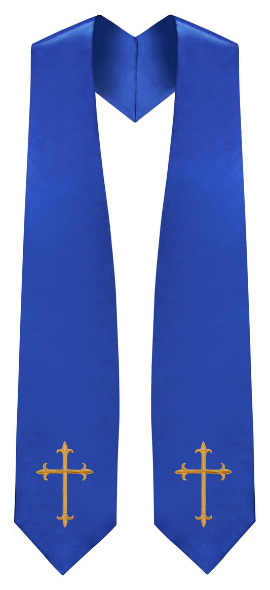 Royal Blue Traditional Choir Stole - Church Choirs