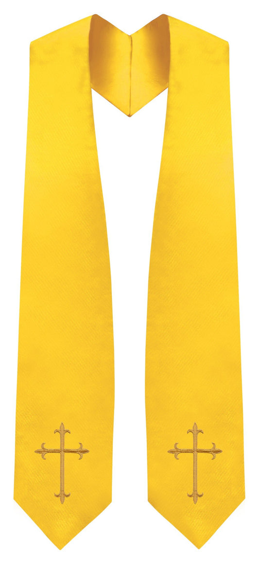 Gold Traditional Choir Stole - Church Choirs