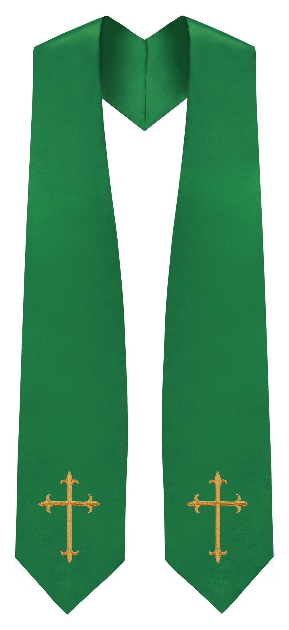 Green Traditional Choir Stole - Church Choirs