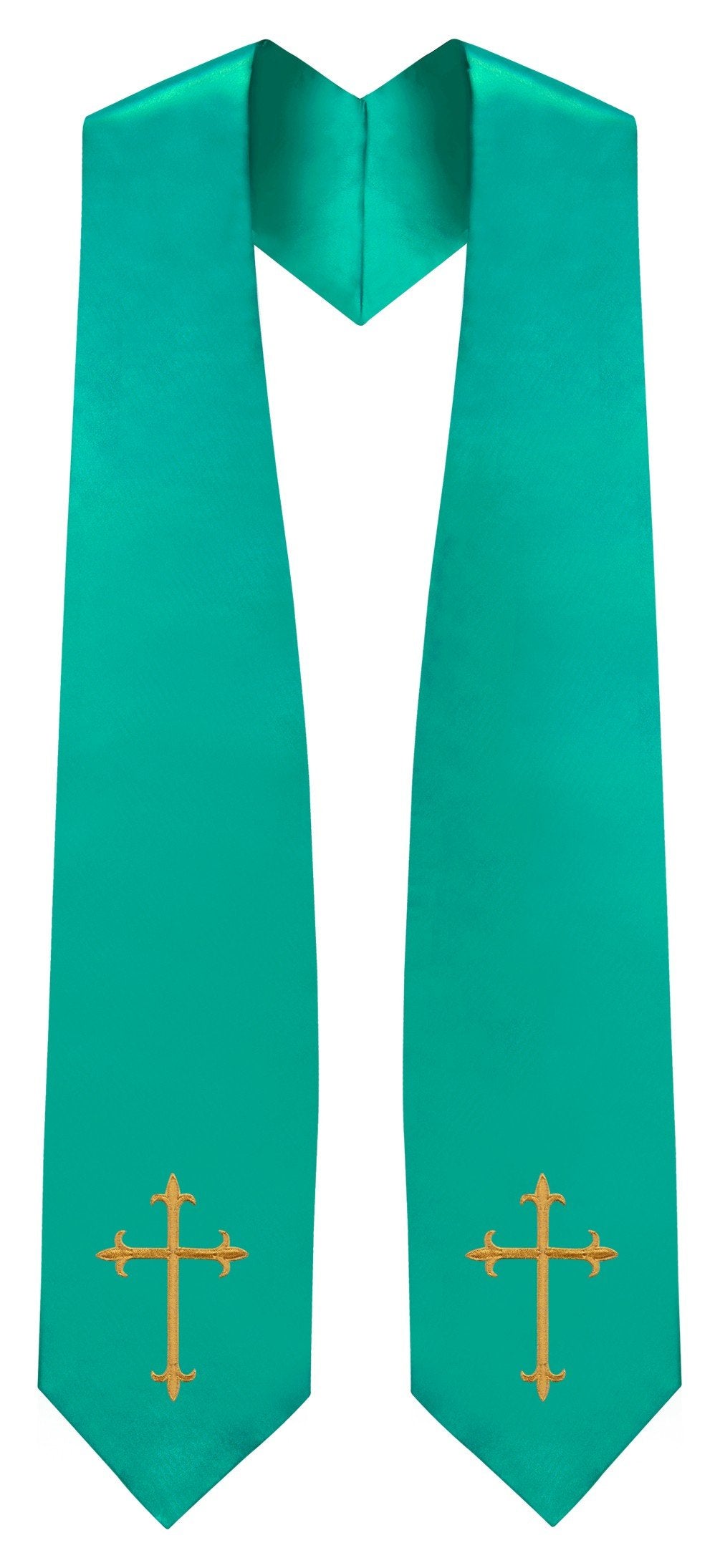 Emerald Green Traditional Choir Stole - Church Choirs
