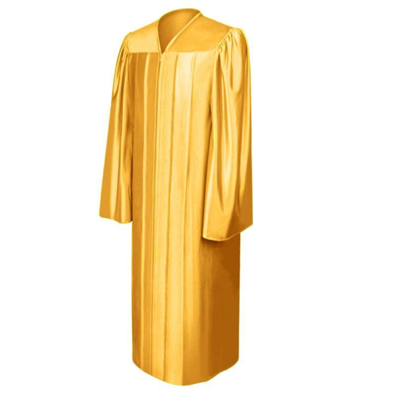 Shiny Antique Gold Choir Robe - Church Choirs